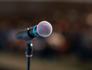 public speaking, mic, microphone